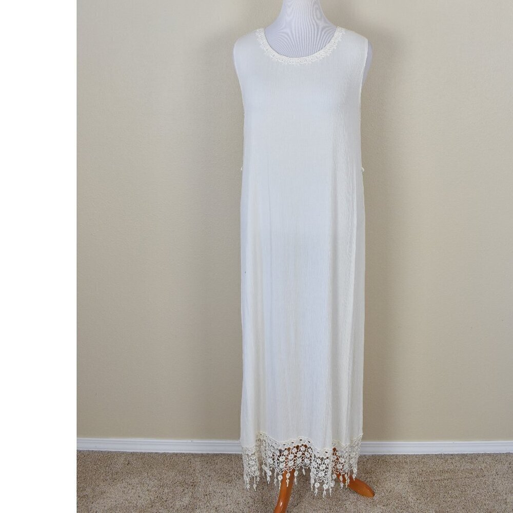 Vintage Magnet Art Lynn Yang Gauze Lace Dress and Jacket - M - Picture 9 of 14